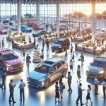 Suasana penjualan mobil terlaris 2025 di showroom Indonesia yang ramai