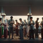 Ilustrasi masyarakat Indonesia memeriksa informasi Hoaks BBM di SPBU