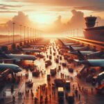 Suasana Bandara Hang Nadim Batam saat Mudik Lebaran 2026 dengan extra flight yang padat dan tertib