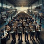 Suasana pemeriksaan di gerbang masuk terkait pungli imigrasi Batam Center