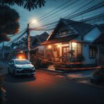 Ilustrasi lokasi kejadian pembunuhan di Serpong Utara di area permukiman