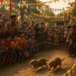 Suasana meriah lomba Karapan Marmot tradisi unik di Lumajang
