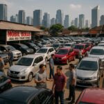 Ilustrasi dealer menampilkan dampak pajak baru mobil bekas di pasar Indonesia