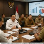 ilustrasi rapat membahas program pusat harus sesuai kondisi daerah antara pemerintah pusat dan daerah