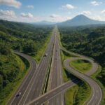 Ilustrasi pembangunan tol Bandung Yogyakarta sebagai salah satu tol terpanjang di Indonesia
