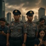Ilustrasi hoaks polisi di era digital yang menyasar institusi kepolisian