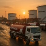 Ilustrasi truk tangki BBM yang menggambarkan konsumsi solar subsidi di Indonesia