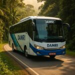 Bus antarkota Damri rute Kalimantan Utara yang melayani penumpang pemegang tiket Damri Tana Tidung